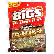 Bigs J&D's sizzlin' bacon, bacon salt flavor sunflower seeds in 5.35oz