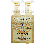 Fever-Tree  premium bitter lemon contains natural quinine 4-pk