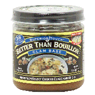 Superior Touch Better Than Bouillon clam base, 38 servings 8oz