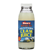 Snow's Clam Juice All Natural  8fl oz