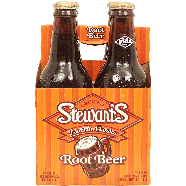 Stewart's Fountain Classics root beer, cold draft brewed, 12-fl. oz4pk