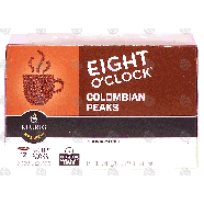 Keurig Eight O'Clock medium roast coffee, colombian peaks, 12 k-3.9-oz