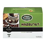 Keurig Green Mountain Coffee hazelnut flavored, light roast coff3.9-oz