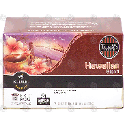 Keurig TullY's Coffee hawaiian blend, medium roast coffee, extra4.8-oz