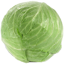Holiday Market green cabbage head, price per pound 1 pound