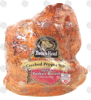 Boar's Head Cracked Pepper Mill smoked turkey breast 0.5 pound
