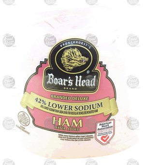Boar's Head Branded Deluxe ham, 42% lower sodium 0.5 pound