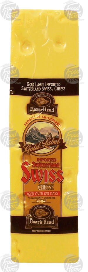Boar's Head Gold Label swiss cheese, imported from Switzerland 0.5 pound