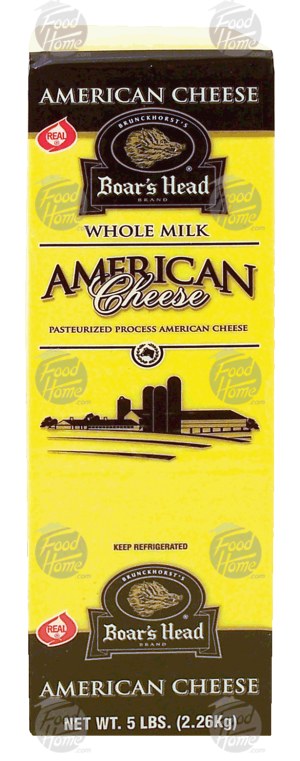 Boar's Head Brunckhorst's american cheese, yellow, whole milk 0.5 pound