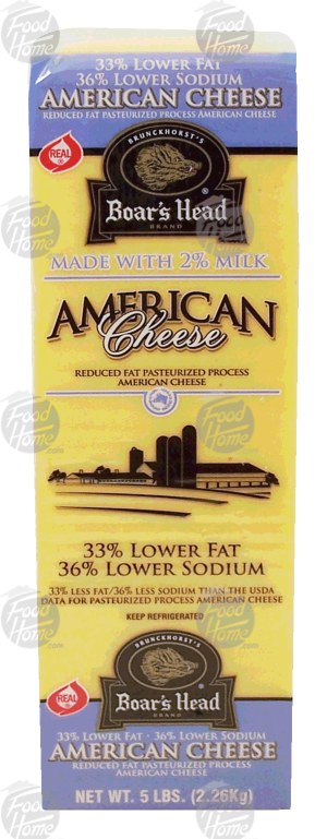 Boar's Head Brunckhorst's american cheese, yellow, made with 2% milk 0.5 pound