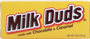 Milk Duds candy made with chocolate & caramel 5 ounce