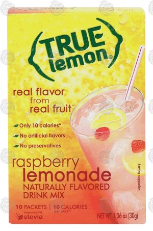 True Lemon raspberry lemonade flavor powder drink mix, 10-packets 1.06 ounce
