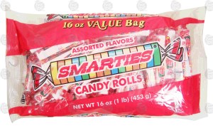 Smarties candy rolls, assorted flavors 16 ounce