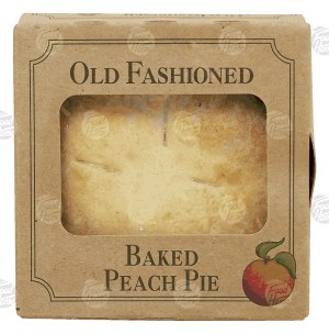 Table Talk Pies Old Fashioned baked peach pie, single serve 4 ounce