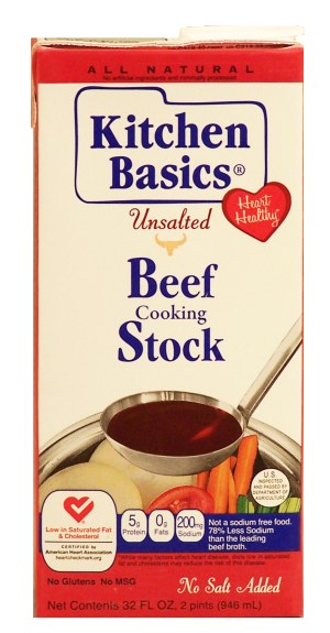Kitchen Basics unsalted beef flavor cooking stock 32 fluid ounce