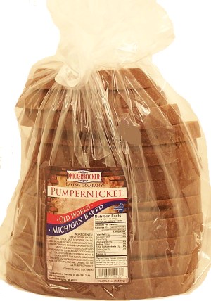 Knickerbocker Baking Company pumpernickel sliced half bread loaf 16 ounce