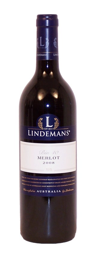 Lindemans Bin 40 merlot, south eastern australia, 13.5% alc./vol. 750 milliliter