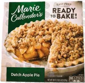 Marie Callender's dutch apple pie, frozen, box 38 ounce