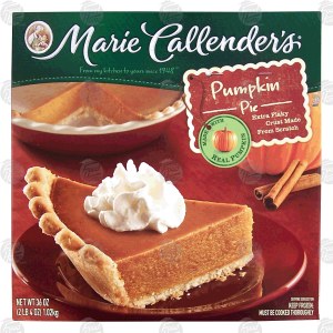 Marie Callender's pumpkin pie, extra flaky crust made from scratch 36 ounce
