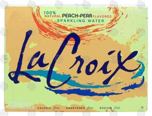 La Croix peach-pear flavored sparkling water, sweetener free, 12-fl. oz. cans 12 pack
