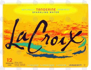 La Croix tangerine essenced sparkling water, 12-fl. oz. cans 12 pack
