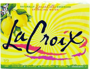 La Croix limon cello essenced sparkling water, 12-fluid ounce cans 12 pack