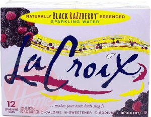 La Croix black razzberry essenced sparkling water, 12-fluid ounce cans 12 pack
