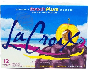 La Croix beach plum essenced sparkling water, 12-fluid ounce cans 12 pack
