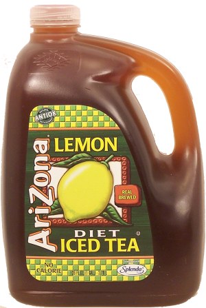 Arizona Zero no calorie iced tea with lemon flavor 128 fluid ounce