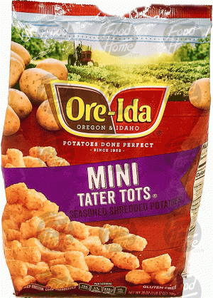 Ore-Ida Mini Tater Tots seasoned, shredded potatoes 28 ounce