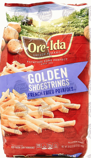 Ore-Ida shoestrings; french fried potatoes 28 ounce