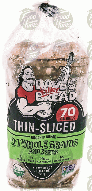 Dave's Killer Bread Thin-Sliced 21 whole grains and seeds, organic, frozen loaf of bread 20.5 ounce