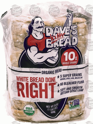 Dave's Killer Bread organic white bread, frozen loaf 24 ounce