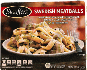 Stouffer's Classics swedish meatballs & freshly made fettuccini with parsley in a sour cream sauce 11.5 ounce