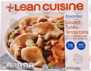 Stouffer's Lean Cuisine comfort; glazed turkey tenderloins with whipped sweet potatoes and dressing 9 ounce