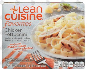 Stouffer's Lean Cuisine One Dish Favorites Lean Cuisine favorites; chicken fettuccini, roasted white meat chicken & pasta 9.25 ounce