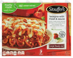 Stouffer's Large Family Size lasagna with meat & sauce 57 ounce