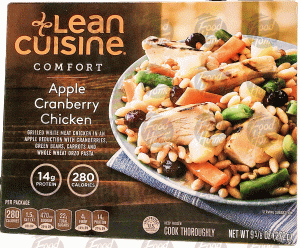 Stouffer's Lean Cuisine marketplace; apple chicken cranberry chicken with french cut green beans & carrots 9.625 ounce
