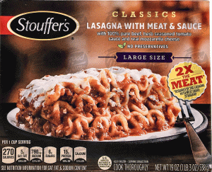 Stouffer's lasagna w/ meat sauce 19 ounce