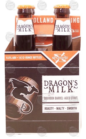 New Holland Brewing Dragon's Milk aged stout, roasty - malty - smooth, 11% alc. by vol., 12-fl. oz. 4 pack