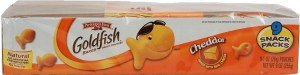 Pepperidge Farm Goldfish cheddar baked snack crackers, 9 1-oz. packages 9 ounce