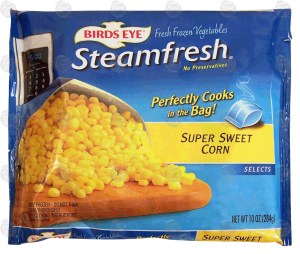 Birds Eye Steamfresh super sweet corn, cooks in bag 10 ounce