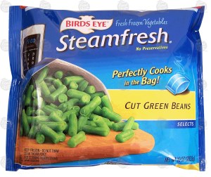 Birds Eye Steamfresh cut green beans, cooks in bag 10 ounce