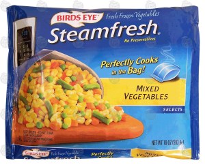 Birds Eye Steamfresh mixed vegetables, cooks in bag 10 ounce