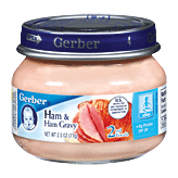 Gerber 2nd Foods Baby Foods Ham & Ham Gravy 2.5 ounce