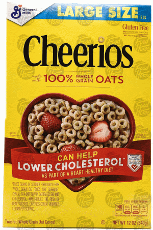 Cheerios Large Size toasted whole grain oat cereal 12 ounce