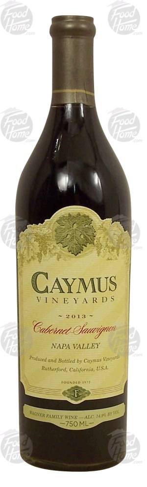 Caymus Vineyards cabernet sauvignon from Napa Valley, 14.9% alc. by vol. 750 milliliter