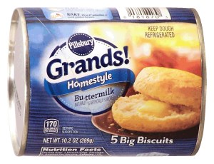 Pillsbury Grands! 5 big homestyle buttermilk biscuits 10.2 ounce