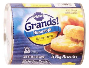 Pillsbury Grands! 5 big homestyle butter tastin' biscuits 10.2 ounce