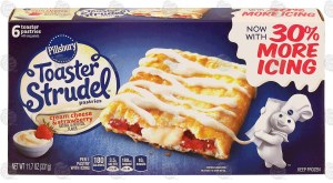 Pillsbury Toaster Strudel cream cheese & strawberry filled toaster pastries with icing packets, 6-count 11.7 ounce